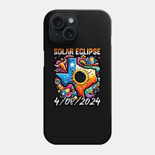 Solar Eclipse 2024 Texas 4.08.24 Solar Eclipse Phone Case