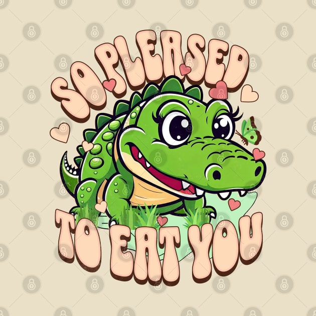 Crocodile cute by alcoshirts