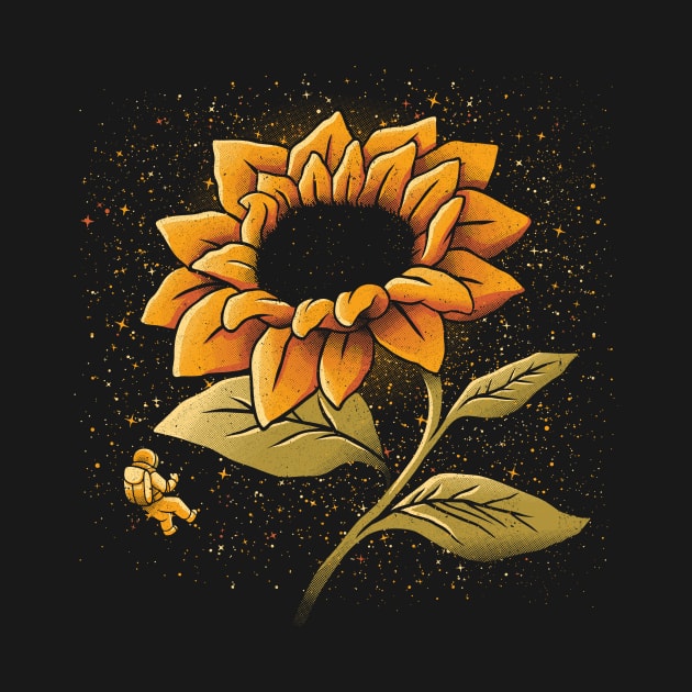 Sun-Flower Universe Flower Little Astronaut Science by Tobe Fonseca by Tobe_Fonseca