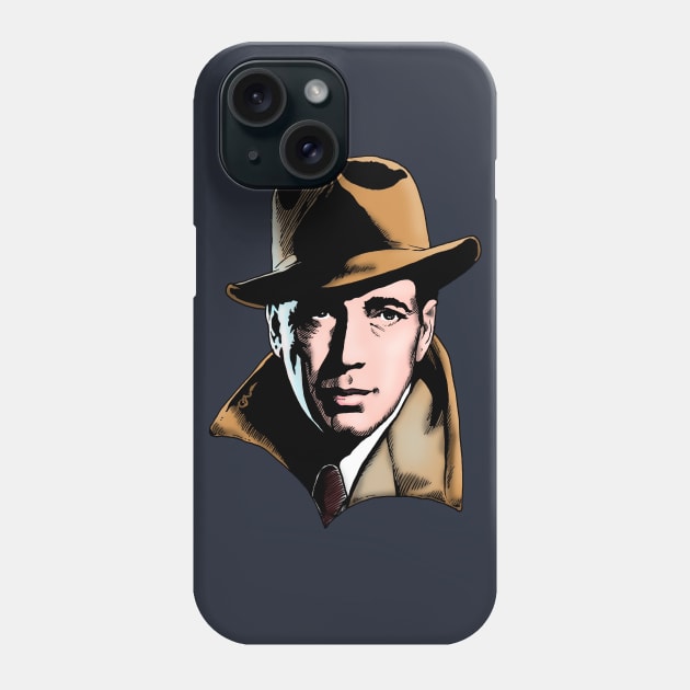 Humphrey Bogart Phone Case by Indigenous Bert