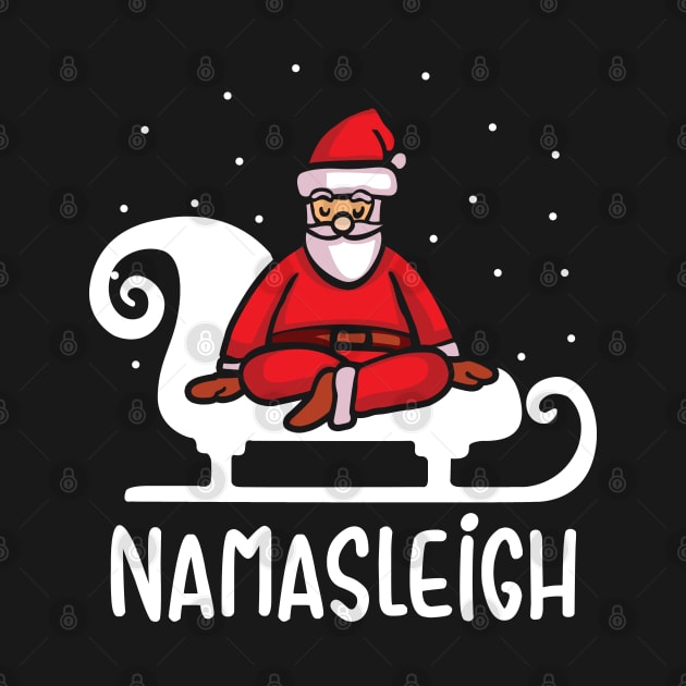 Namasleigh Yoga Funny Christmas Sweater by KsuAnn