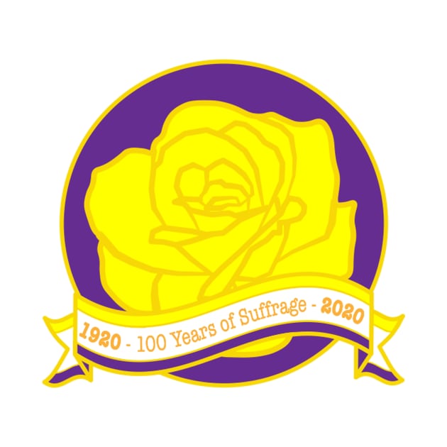 Suffrage Rose - 100th Anniversary of the 19th Amendment by BonnieFillenwarth