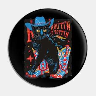 Cat Cowboy Feline Rodeo Pin