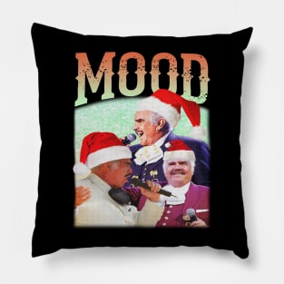 Retro Vtg Mood Drinking Christmas Humor Parody Music Pillow