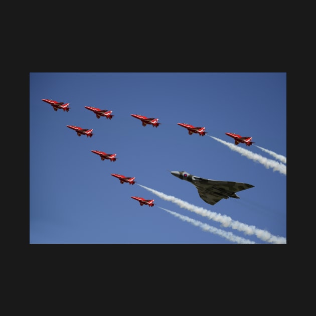 Vulcan Red Arrows by aviationart