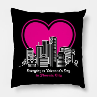 Valentine's Day in Phoenix City Pillow