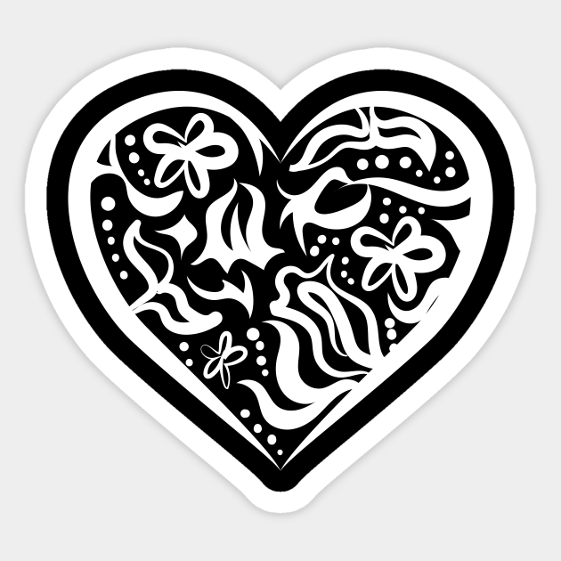 Artistic Heart Shape For Art Lovers Heart Drawing Sticker Teepublic Hearts hands artistic hearts hands hearts artistic symbol love heart decoration decorative romance decor romantic background ornament valentine element template shape backdrop modern ornate. teepublic
