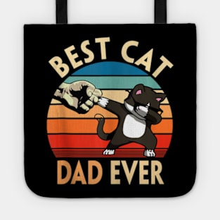 Best Cat Dad Ever Cat Dad Father Vintage Yx Tote