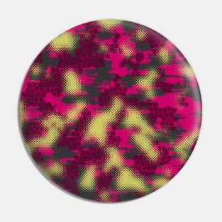 Camouflage Abstract Pin