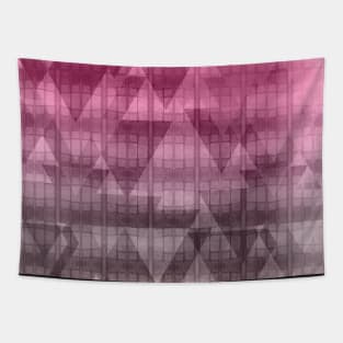 Mountains and valleys from ocher to raspberry pink Tapestry