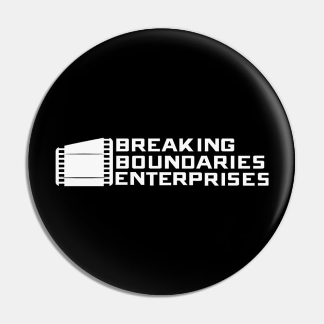 BBE White Logo Pin by X the Boundaries