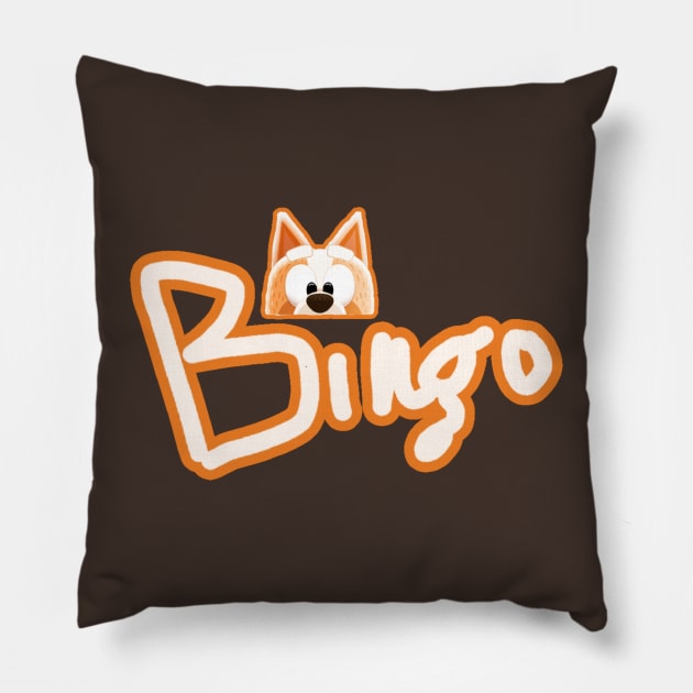 bingo head Pillow by valentinewords