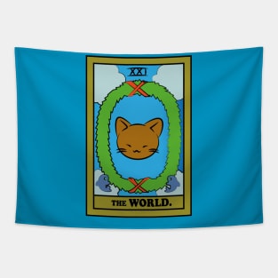 TAROT CARDS | THE WORLD. | CAT Tapestry