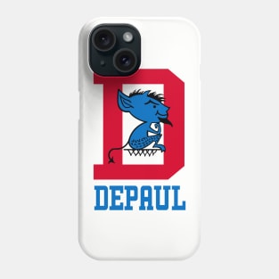 Classic DePaul design with mascot and traditional D Phone Case