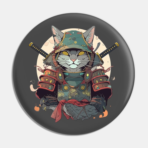 samurai cat Pin by fancy ghost