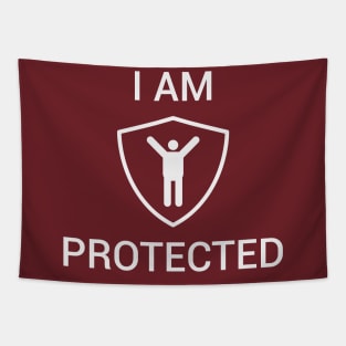 I am protected with i happy Tapestry