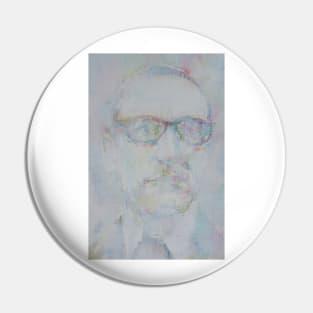 WILLIAM S. BURROUGHS watercolor and acryliic portrait Pin