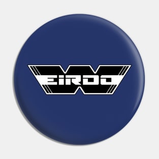 WEIRDO - Logo - Black with white lettering - Navy Blue Pin