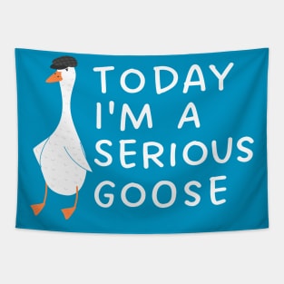 Today I'm A Serious Goose Tapestry