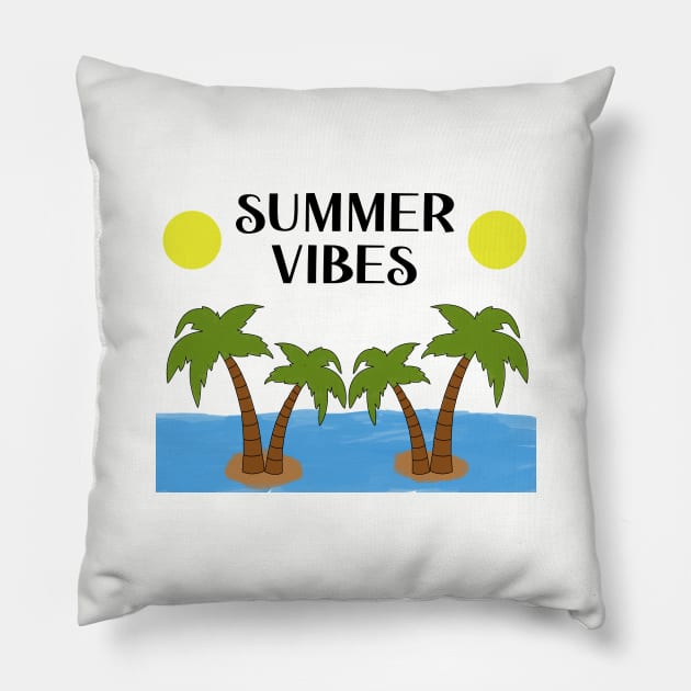 SUMMER VIBES Pillow by jcnenm