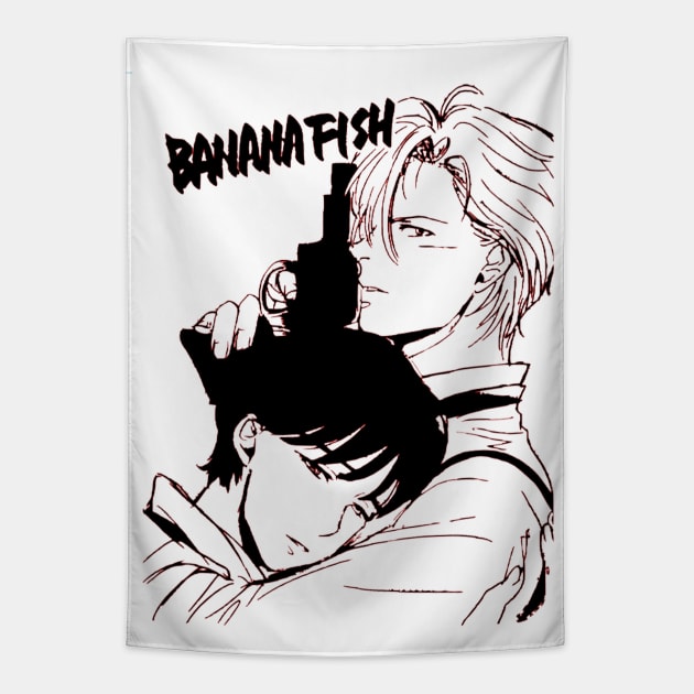Banana Fish Eiji Okumura and Ash Lynx Banana Fish Tapestry