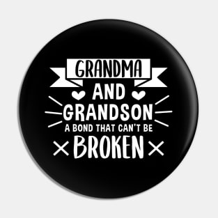 Grandma and Grandson a Bond That Can't be Broken Pin