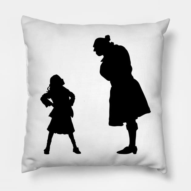 Matilda and Trunchbull from Matilda the Musical Pillow by TheTreasureStash