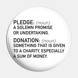 Pledge v Donation Pin