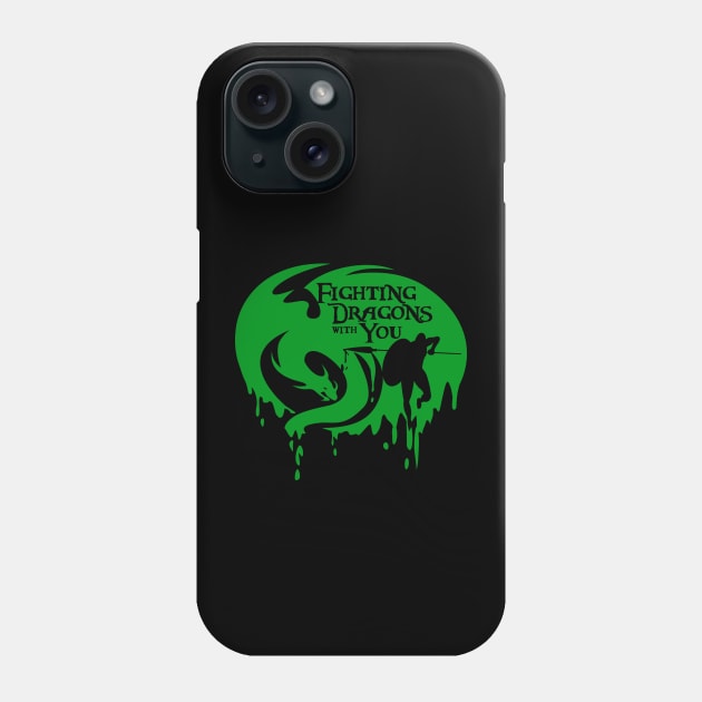 Fighting Dragons with You Phone Case by andantino