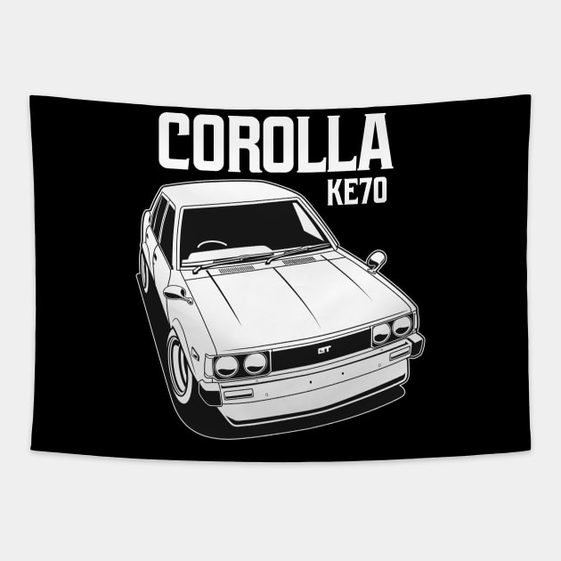 Corolla KE70 Monochrome Tapestry by squealtires