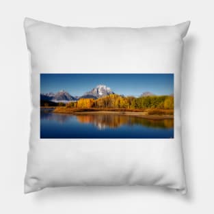 Morning Reflection in Grand Teton Pillow