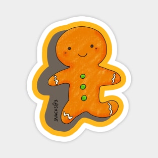 The happy gingerbread man Magnet