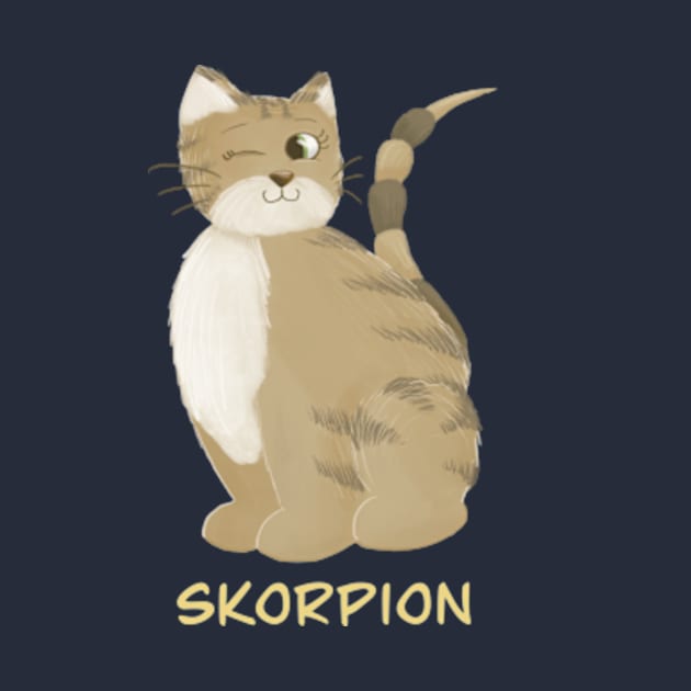 Skorpion Katze Star sign by AbbyCatAtelier