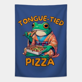 Pizza frog Tapestry