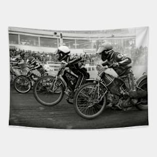 Speedway - Accelerating away at the start of a race Tapestry