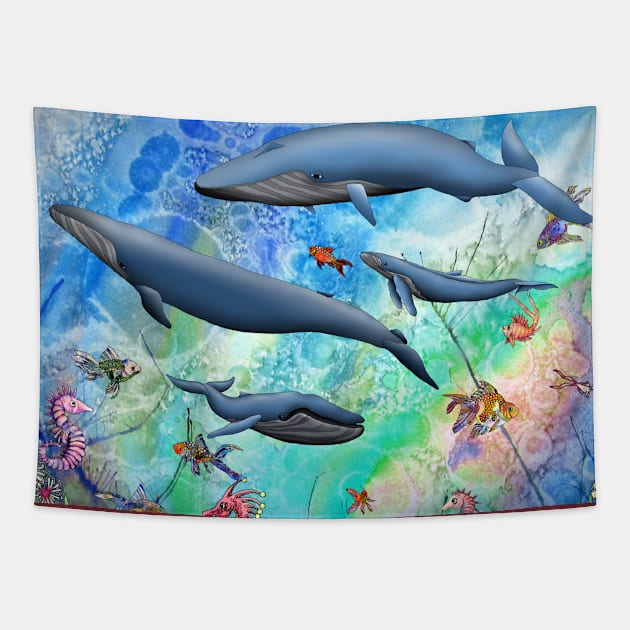 whale Tapestry by Zodiart
