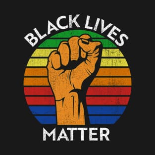 Black Lives Matter Shirt Africa Flag Colors for BLM T-Shirt T-Shirt