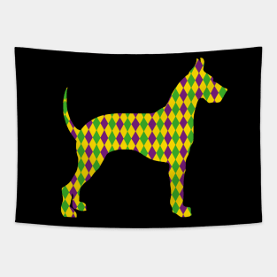 Harlequin Great Dane Silhouette Tapestry