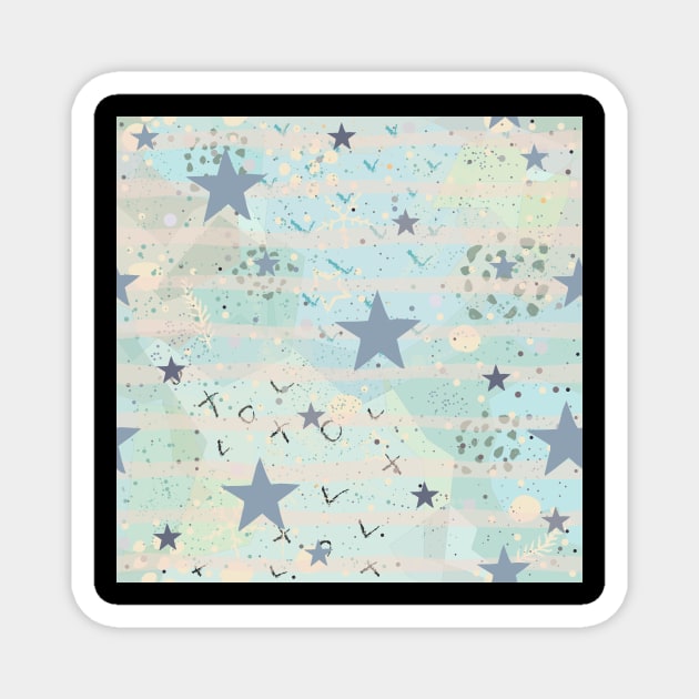 Stars Pattern Magnet by Kristina Stellar Scandinavian Land