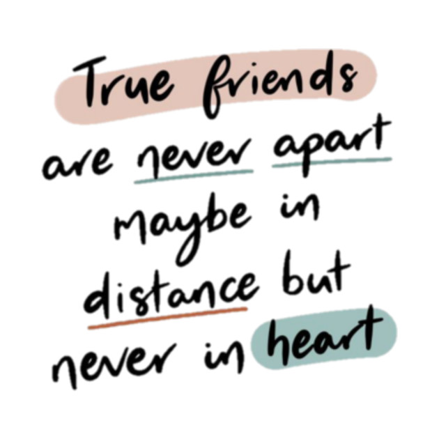 Friends quote - Artorbitals - T-Shirt | TeePublic