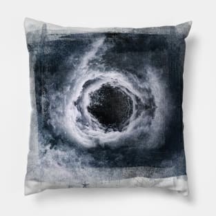 Cool Black Hole, Stormy Ocean Art Gift Pillow