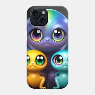 Cute Rainbow Creature Friends Detailed Phone Case