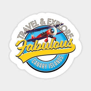 Travel & Explore Fabulous Canary Islands logo Magnet