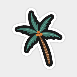 Seaside Coconut Palm Trees Magnet