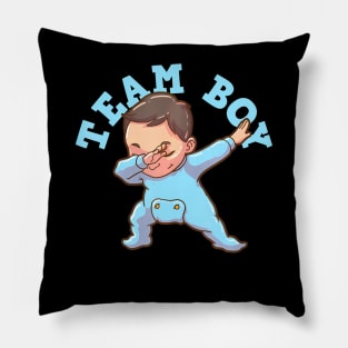 Gender Reveal Team Boy Pillow