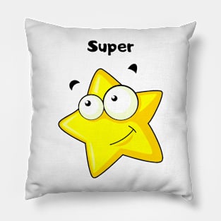 Superstar Cartoon Design Pillow