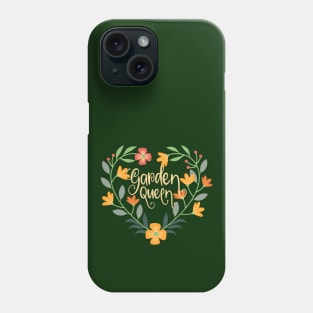 Garden Queen, cute female amateur gardener, flower gardening Phone Case