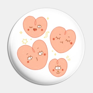 Heart Eyes Pin