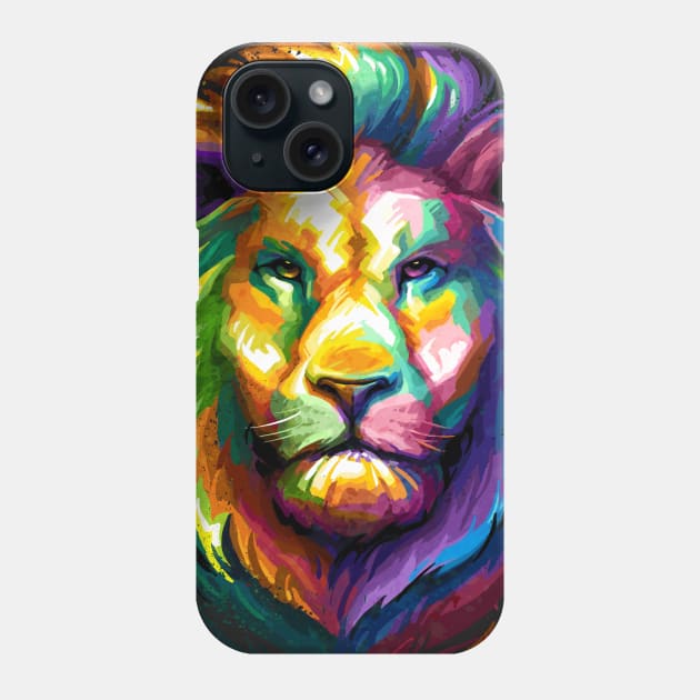 Lion Face Phone Case by stonemask