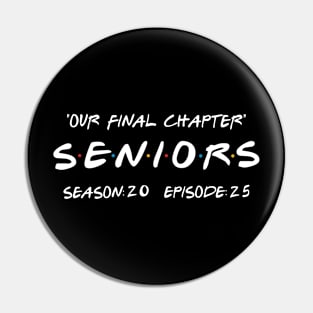 Final Chapter Class of 2025 Vintage Senior Graduation Gifts Funny Seniors 2025 Pin